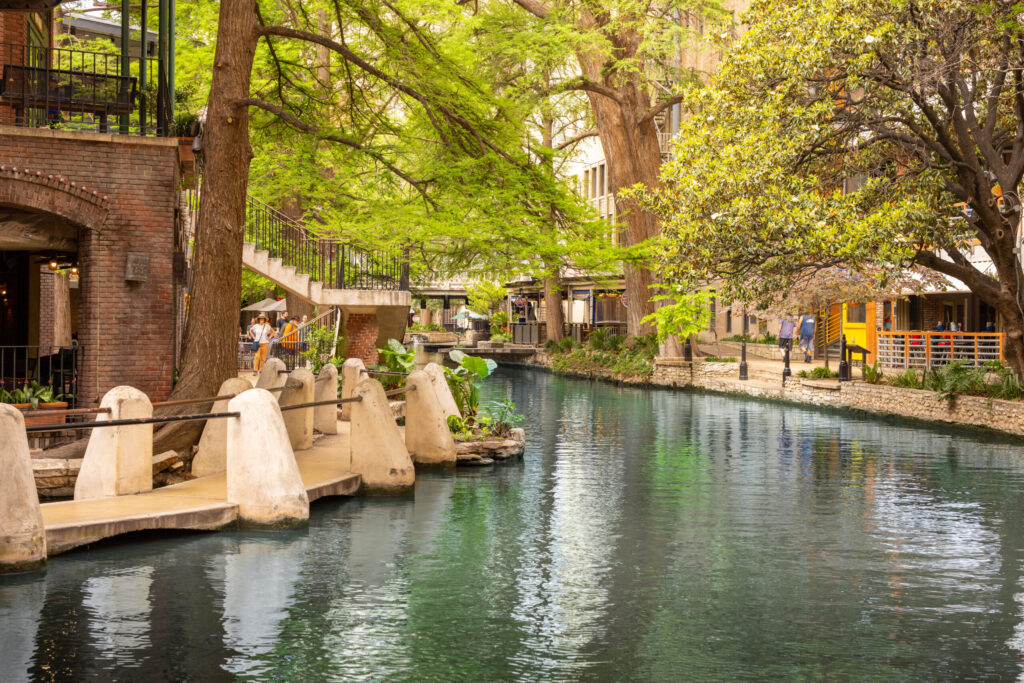Downtown San Antonio skyline near The River Walk
